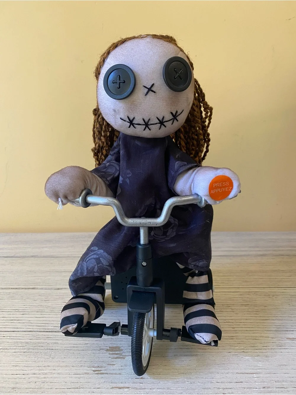 Ashland Halloween Animated Rag Doll on Tricycle